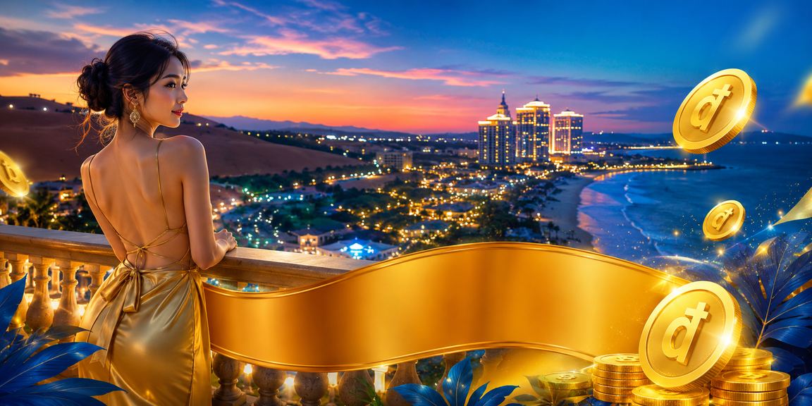 Khung cảnh bãi biển Mũi Né về đêm với người dùng k8bet thực hiện giao dịch trên điện thoại